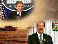 "NOT IN MY NAME" - bush saddam guerra - Gay.it Archivio