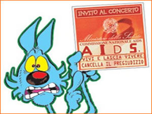 SPORT E MUSICA CONTRO L'AIDS - lupo alberto aids2 - Gay.it Archivio