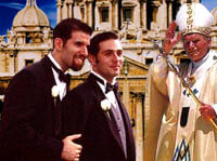 Grillini ad Andreotti: il Pride è per la libertà - papa coppia2 - Gay.it Archivio
