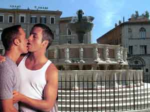 ANCHE L'UMBRIA PER LE COPPIE GAY - perugia kiss 6 - Gay.it Archivio