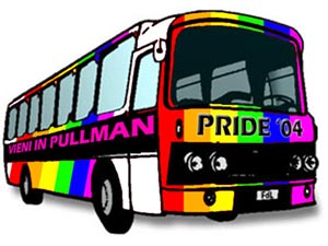 Caserta: il Coming Out in pullman al Roma Pride - priscilla bus 1 - Gay.it Archivio