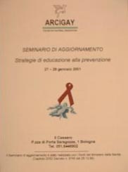 BOLOGNA - IL PUNTO SULLA PREVENZIONE DELL'AIDS TRA I GAY ITALIANI - volantino - Gay.it Archivio