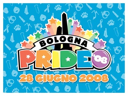 Pride 2008: slogan ufficiale 'Pari diritti, pari dignità' - Bologna Pride08logo - Gay.it Archivio