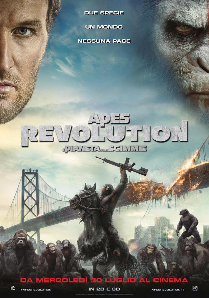 CinemaSTop, scimmie evolute e cuochi orsoni: è animal power! - apes revolution il pianeta scimmie cinema cinemastop - Gay.it Archivio
