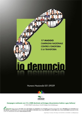 Giornata contro Omofobia, Arcigay: "Denunciate". Gli eventi - arcigay omofobia campagna - Gay.it Archivio