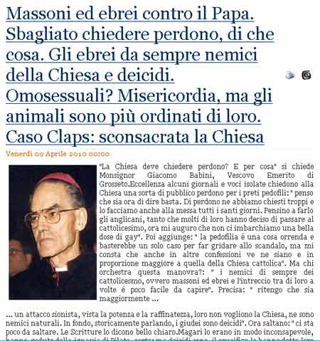 "Gay? Perfino gli animali sono più regolari di loro" - babini ancoraF2 - Gay.it Archivio