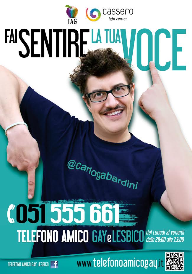 Carlo Gabardini al Roma Pride. Ecco come incontrarlo - carlo gabardini telefono amico - Gay.it Archivio