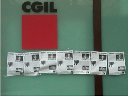 Volantini contro Luxuria ad Avellino. Tappezzata sede CGIL - cgilcandeloraF1 - Gay.it Archivio