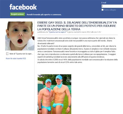 Finti gay su Facebook per convincere a "farsi curare" - comunita napoliF1 - Gay.it Archivio