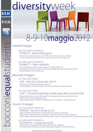 Il gay marketing alla Bocconi durante la Diversity Week - diversity weekF1 - Gay.it Archivio