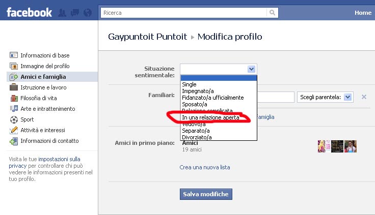 E Facebook apre alle "relazioni aperte" - facebook apertaf1 - Gay.it Archivio