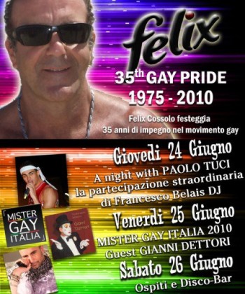 Cossolo e i suoi primi 35 anni di attivismo gay - feliF1ok - Gay.it Archivio