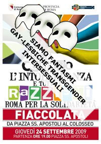 Tutti in piazza contro il razzismo, la violenza e l'omofobia - fiaccolataromafantasmi - Gay.it Archivio