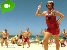 100 ballerini e 1 drag queen per il flash mob australiano - flashmobdragBASE - Gay.it Archivio