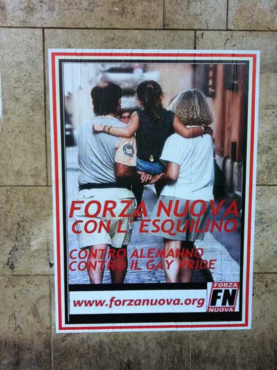 E Forza Nuova tenta il blitz - forzanuovaromaF1 - Gay.it Archivio