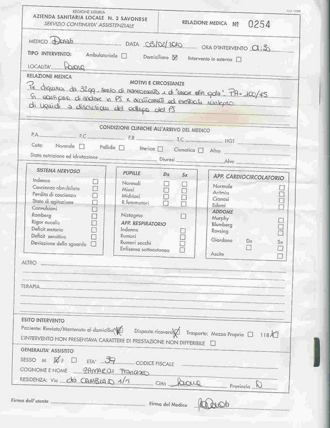 Francesco e Manuel chiedono asilo politico alla Spagna - francescoricovero2 - Gay.it Archivio