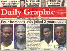 Ghana, caccia all'uomo anti-gay. Il ministro: "Estirpiamoli" - gay gana prigioneF1 - Gay.it Archivio