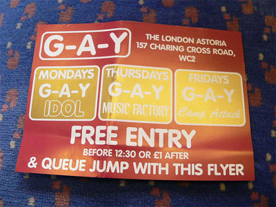 Londra: chiude G-A-Y, punto di riferimento della vita gay - gayvenuelondonF1 - Gay.it Archivio