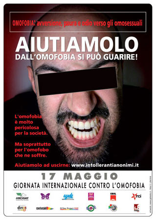 17 Maggio: in tutta Italia contro l'omofobia - giornatamondialeomof09F1 - Gay.it Archivio