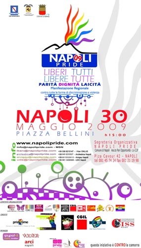 Napoli Pride: Jervolino in piazza senza fascia né gonfalone - jervolino prideF3 - Gay.it Archivio