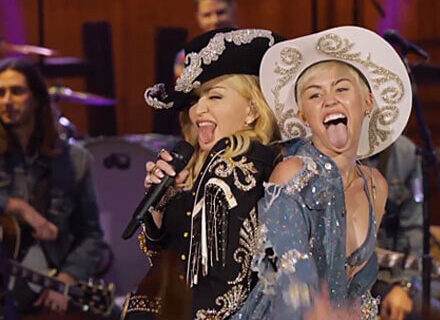 Madonna e Miley insieme dal vivo. La divasaura ha scelto l'ereditiera - madonna miley - Gay.it Archivio