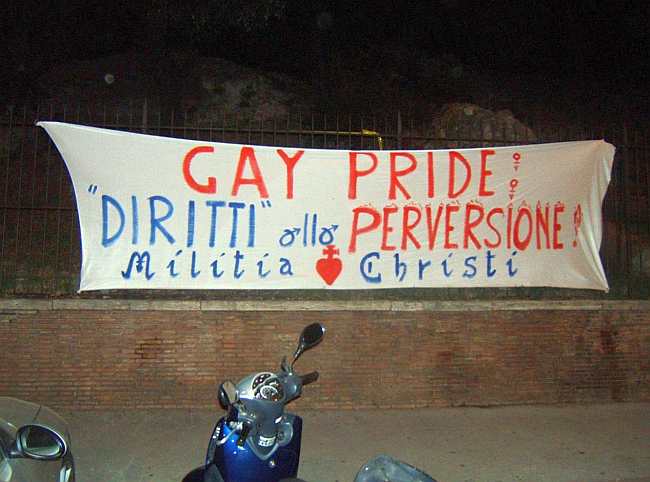 Militia Christi contro il Roma EuroPride 2011 - militiachristipride - Gay.it Archivio