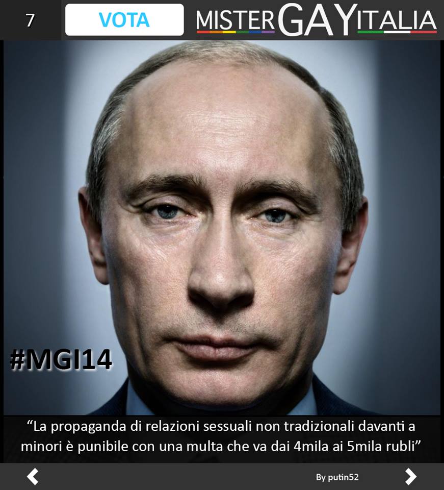 Parte Mister Gay Italia 2014: bellezza senza dimenticare i diritti - mister gay italia 2014 putin - Gay.it Archivio