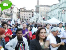 Da Piazza Navona alla Camera. La manifestazione di Roma - navonaomofobiaBASE - Gay.it Archivio
