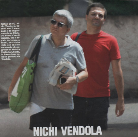 Nichi Vendola e il compagno Eddy a cena con l'ambasciatore - nichi eddyF1 - Gay.it Archivio
