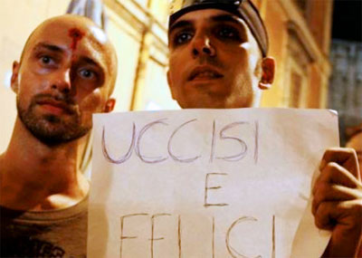Prima i sassi e poi i pugni: aggressione omofoba a Latina - nuovoomofobiaF1 - Gay.it Archivio