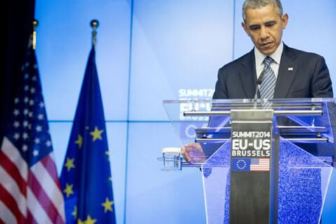 Obama all'Europa: "Usiamo le leggi per difendere i fratelli gay" - obama bruxelles 1 - Gay.it Archivio