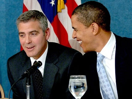 Obama incassa 15 milioni alla cena holliwoodiana da Clooney - obama clooneyF3 - Gay.it Archivio