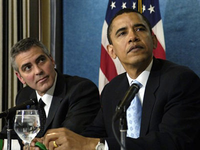 Obama incassa 15 milioni alla cena holliwoodiana da Clooney - obama clooneyF4 - Gay.it Archivio
