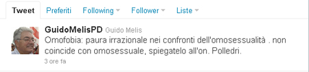 Ferrari su Twitter: "Polledri omofobo", rissa alla Camera - opencamera polledriF3 - Gay.it Archivio