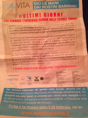 La pagina di ProVita sul Corriere della Sera