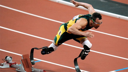 Pistorius durante una competizione