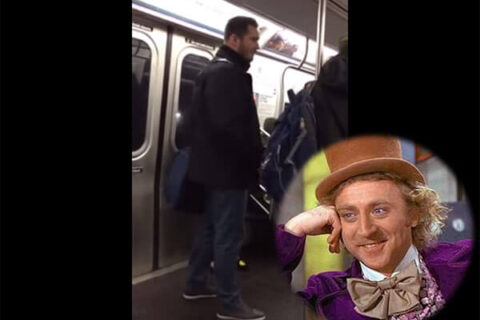 Predicatore omofobo sulla Metro zittito sulle note di Willy Wonka - predicatore omofobo metro willy wonka BS - Gay.it Archivio