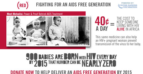 Chic Outlet Shopping e Red per i bambini con HIV - redfidenzaF1 - Gay.it Archivio
