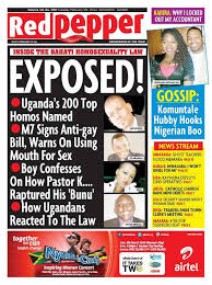 Uganda: è caccia a 200 gay, una rivista pubblica i nomi e le foto - redpepper uganda1 - Gay.it Archivio