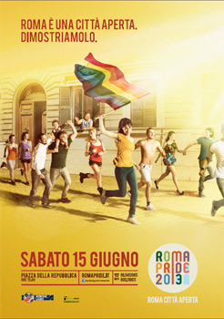 Roma Pride contro Idem: "Neanche un no alla richiesta di patrocinio" - romapride locandina - Gay.it Archivio