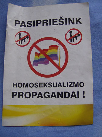 No al Pride Baltico: Certi Diritti va in piazza a Vilnius - vilnius certi dirittiF1 - Gay.it Archivio