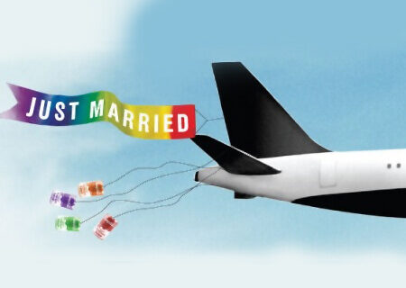 Nozze gay a sorpresa sul volo VirginAmerica per New York - virginamerica matrimonioBASE - Gay.it Archivio