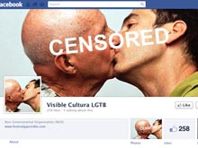 Facebook censura il bacio gay di un'associazione spagnola - visibile culturaBASE - Gay.it Archivio