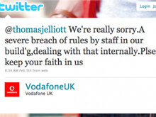 "Vodafone è stufa degli sporchi gay": l'azienda chiede scusa - vodafone uk twitterBASE 1 - Gay.it Archivio